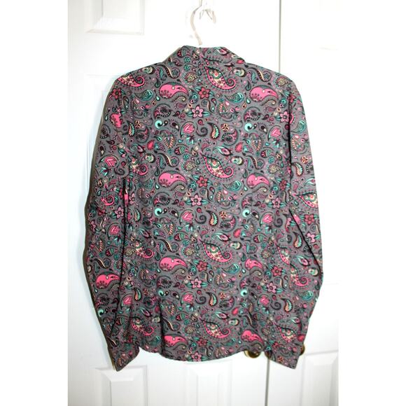 Royal Highness Equestrian Paisley Microfiber LS Show Shirt sz L - Picture 2 of 3